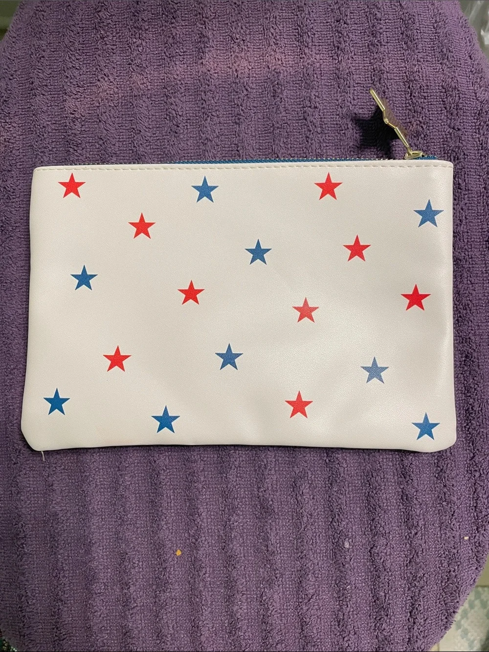 Red, White, Blue Zip Pouch -NWOT
